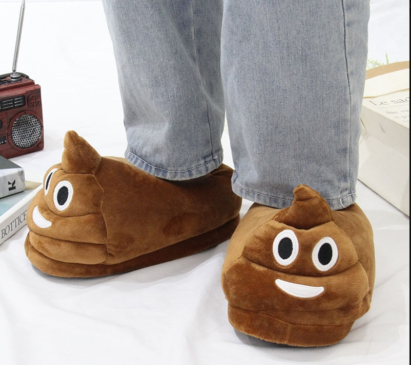 Plush Poop Slippers, Cute Funny  Poop Indoor Creative Warm Cotton Shoes Wholesale eprolo