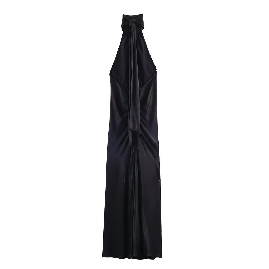 Chic Satin Texture Strapless Dress for Women eprolo