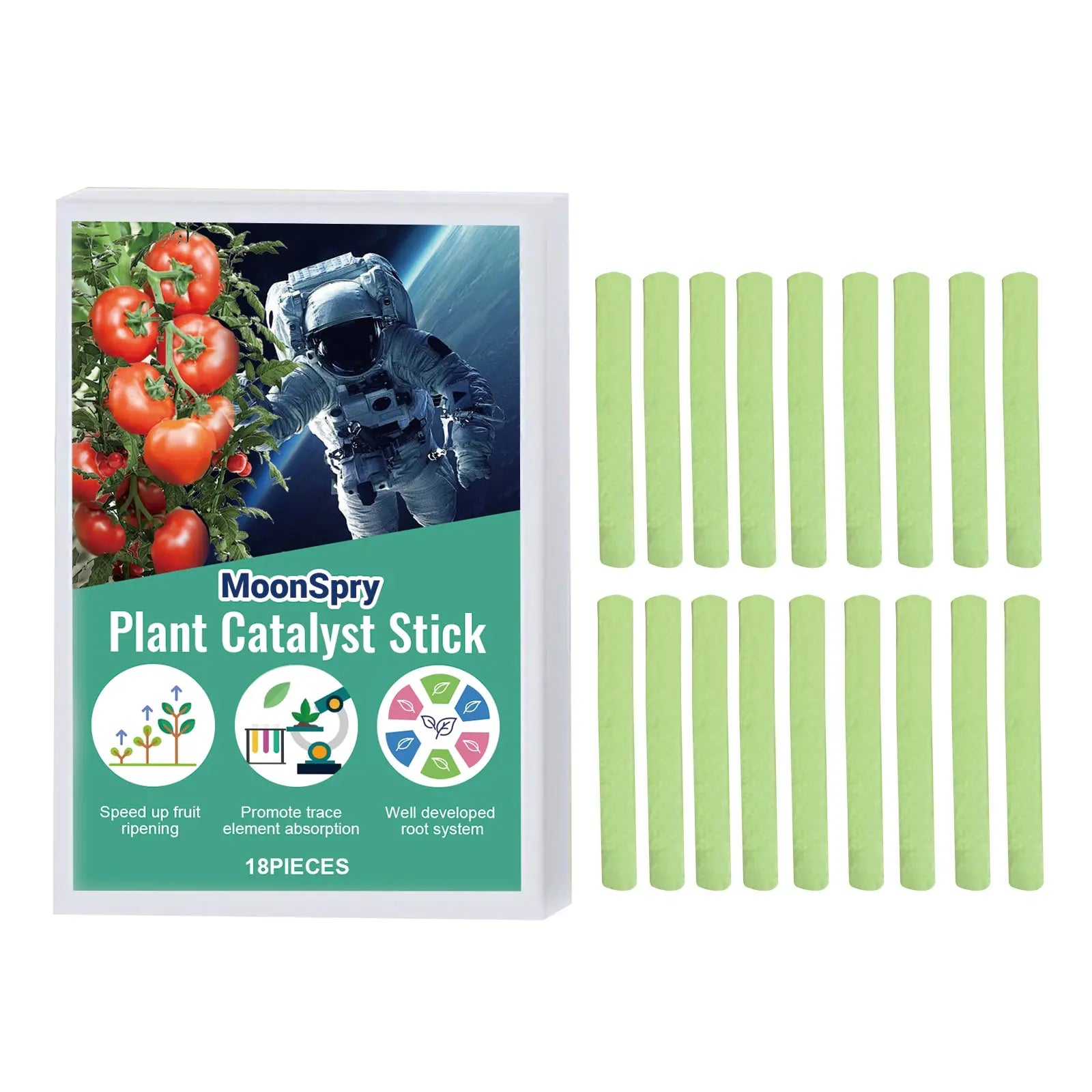 MoonSpry Plant Catalyst Stick, Plant Fruit And Vegetable Pot Flower Bud Flower Hair Root Growth Fertilizer Stick eprolo