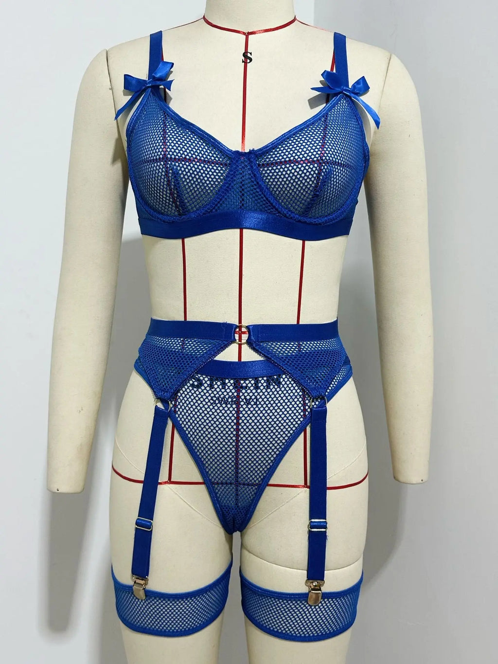 Sexy Lingerie Set with Mesh and Bowknot Binding - Erotic Underwear Suit for Women My Store