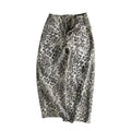 Retro design leopard print jeans for women eprolo