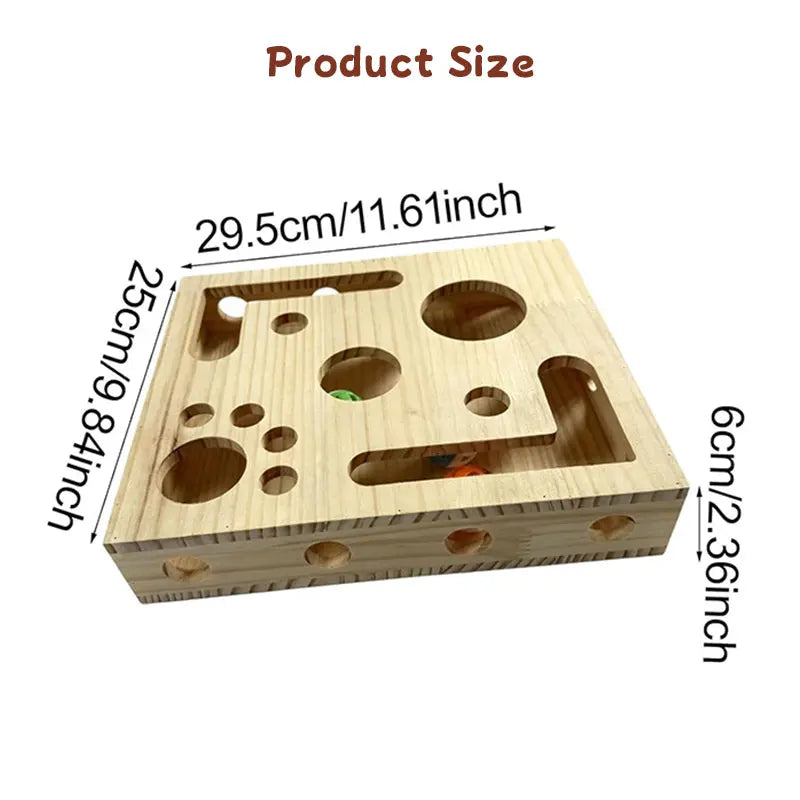 Durable Cat Nail Grinder with Bell Ball & Interactive Maze Tunnel - Enriching Toy and Scratching Activity for Active Kittens eprolo