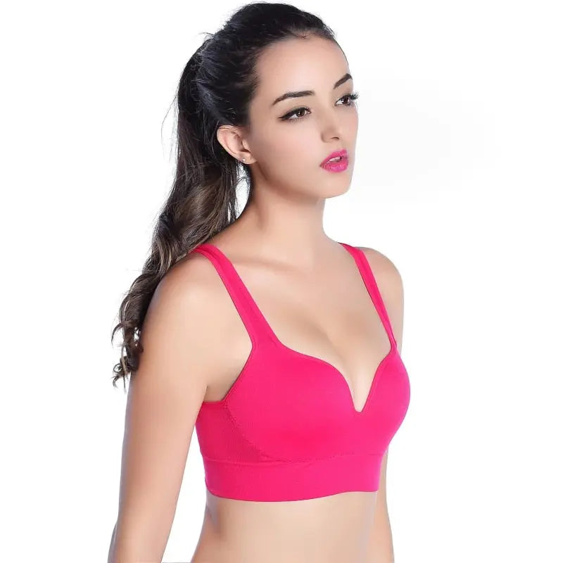 Women Sports Bra Racerback Seamless Wireless Bras Sleep Top Tank eprolo