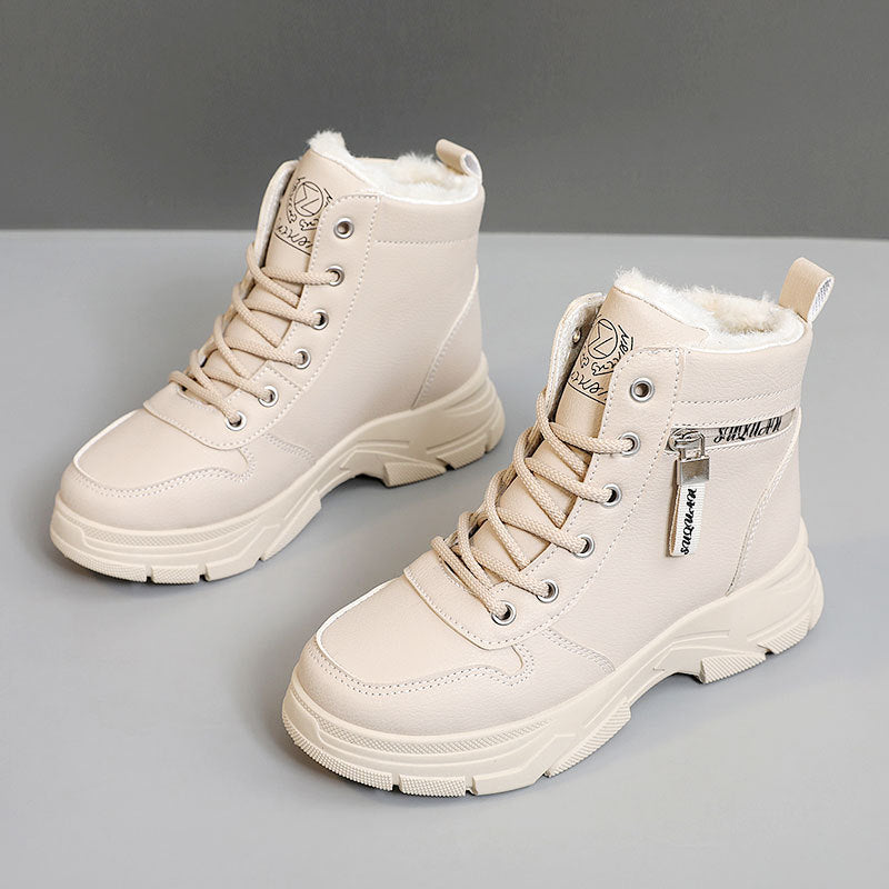 Solid color women's shoes with plush cotton shoes eprolo