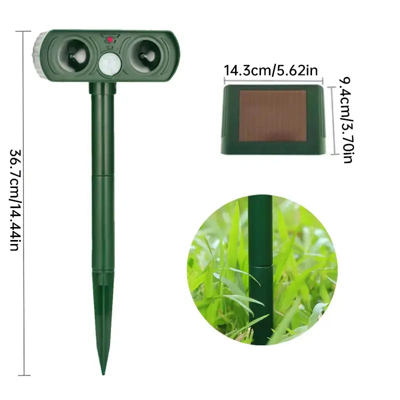 2025 Solar Animal Repeller - Rechargeable Infrared Repellent for Cats, Dogs, Gardens & Patios, I8W9 eprolo