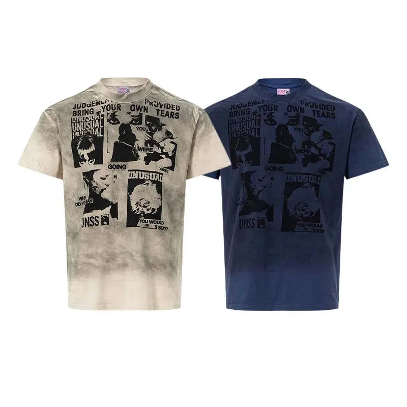 Spray painted dirty short sleeved t-shirt eprolo