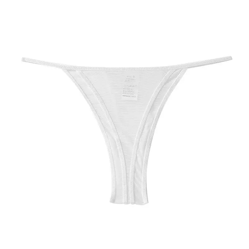 Sexy Thong European and American Thin Thong Underwear Girls Ice Silk Girls Seamless Nude Breathable Women eprolo