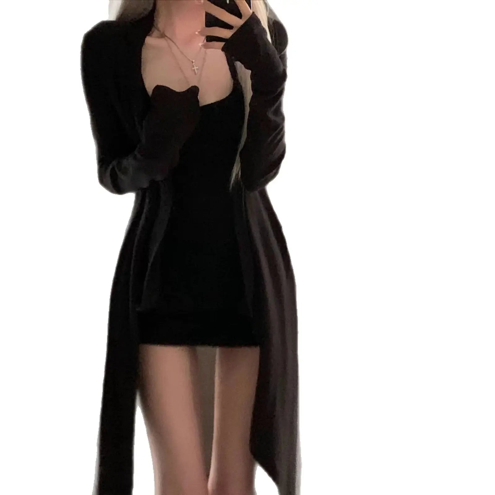 Cardigan with Irregular Hem Casual Lightweight Long Sleeve Outerwear eprolo