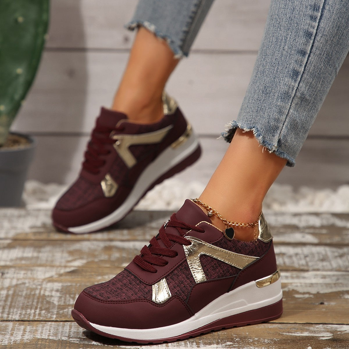 Plus Size Round Toe Retro Sports Shoes for Women Spring and Autumn Fashion New Thick Sole Casual Women's Shoes eprolo