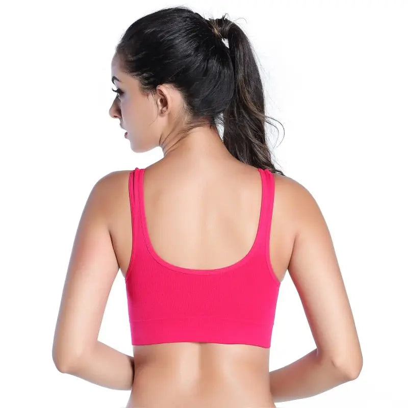 Women Sports Bra Racerback Seamless Wireless Bras Sleep Top Tank eprolo