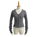 V-neck single breasted slim fit sweater eprolo
