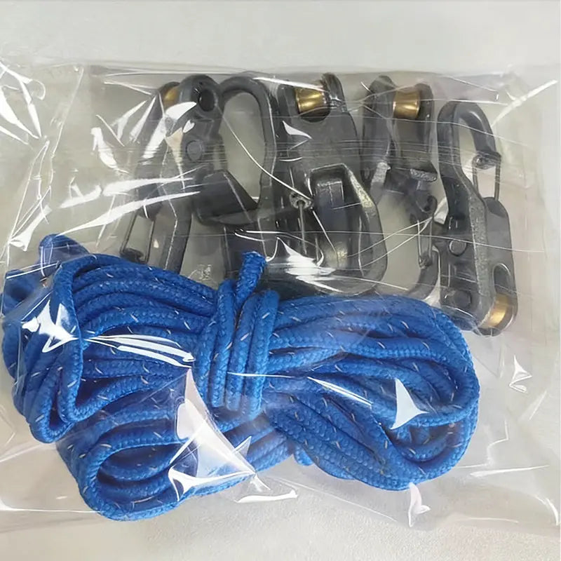 6-Pack Paracord Adjusters, Rope Tightening Tools with Wheels, Camping High-Strength Tighteners & Tarp Straps eprolo