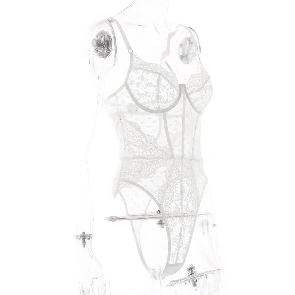 Sexy Mesh Perspective Fun Underwear Women's Bodysuit eprolo