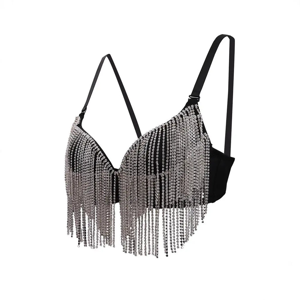 Fishbone Bra with Double Layered Chain Tassels for Women My Umbrella