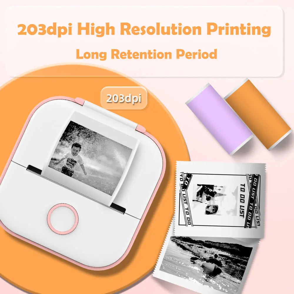 Phomemo Portable Mini Thermal Printer T02 Mini Pocket Label Printer DIY Self-adhesive Sticker Label Machine Various Label Paper eprolo