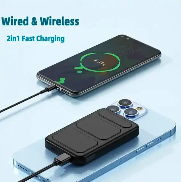 New Custom Logo Portable 10000mah Wireless Power Station 22.5W Fast Charger Stand Holder Magnetico Power Bank eprolo