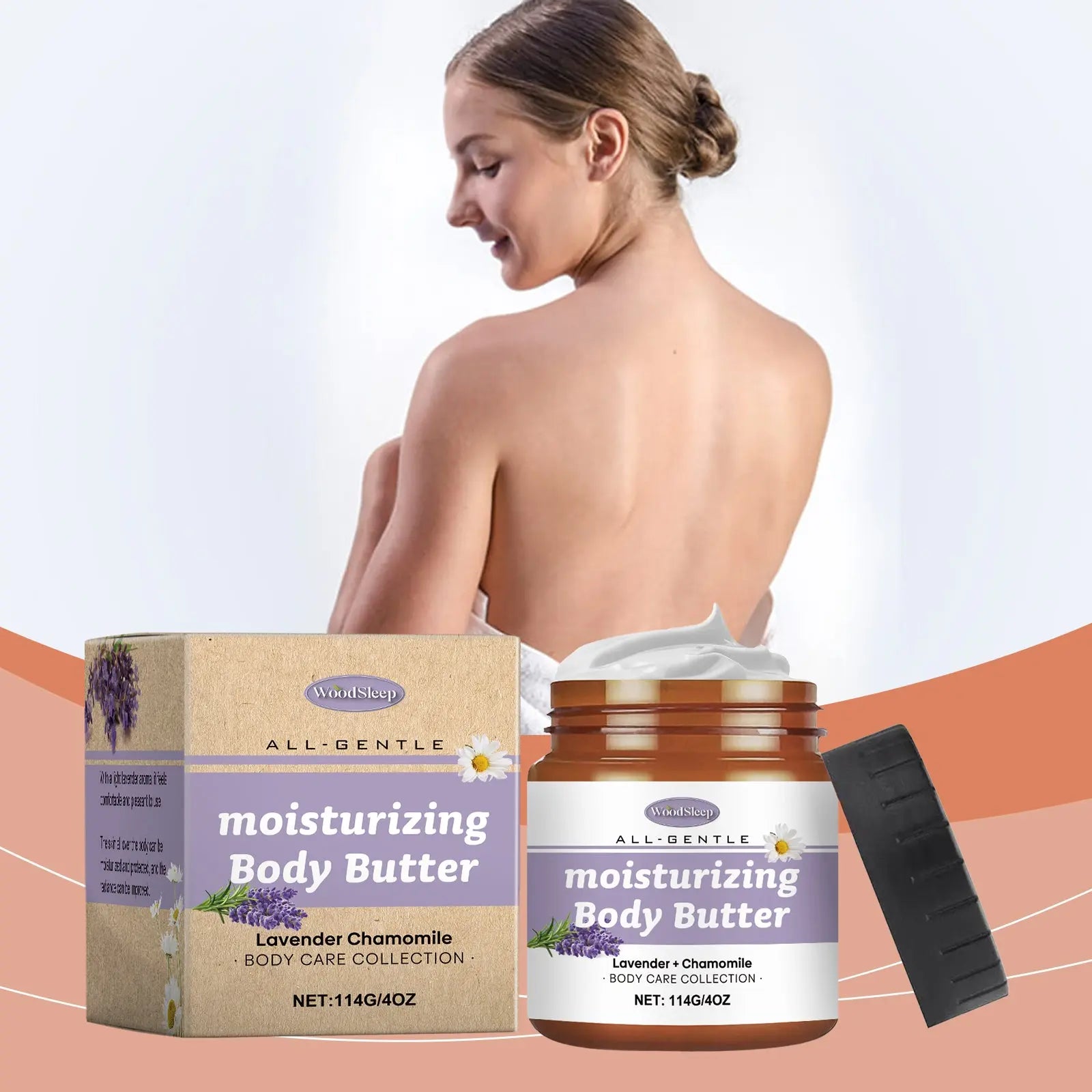 WoodSleep Lavender And Chamomile Body Butter Moisturizer Deeply Hydrates And Moisturizes All Over The Skin eprolo