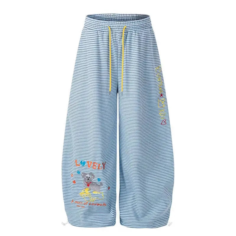 Graphic Sweatpants Women Loose Slimming Drape Street Dance Casual Pants eprolo