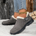 Outdoor snow boots with low cut lightweight and plush cotton tow eprolo