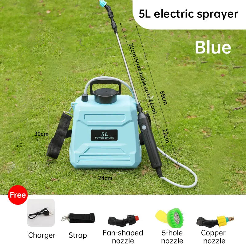 8L Automatic Electric Sprayer, Garden Plant Sprayer, Rechargeable Handheld Sprayer, Fogging Atomizer, Shoulder Watering Can eprolo