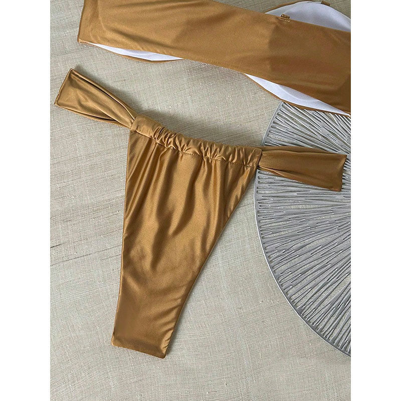 Women's Sexy Crop Top Swimwear Two-Piece Bathing Suit Beach Resort Swimsuit for Women eprolo
