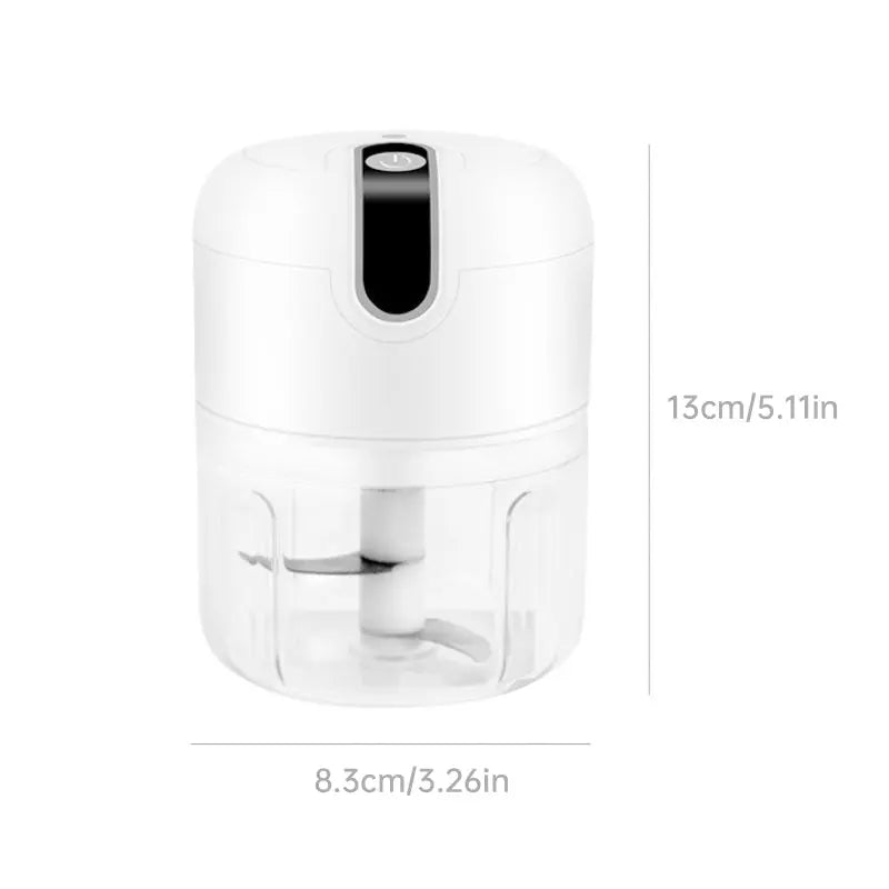 Mini Automatic Portable Food Processor, Triple Blade, USB 250 mL Electric Bivolt eprolo