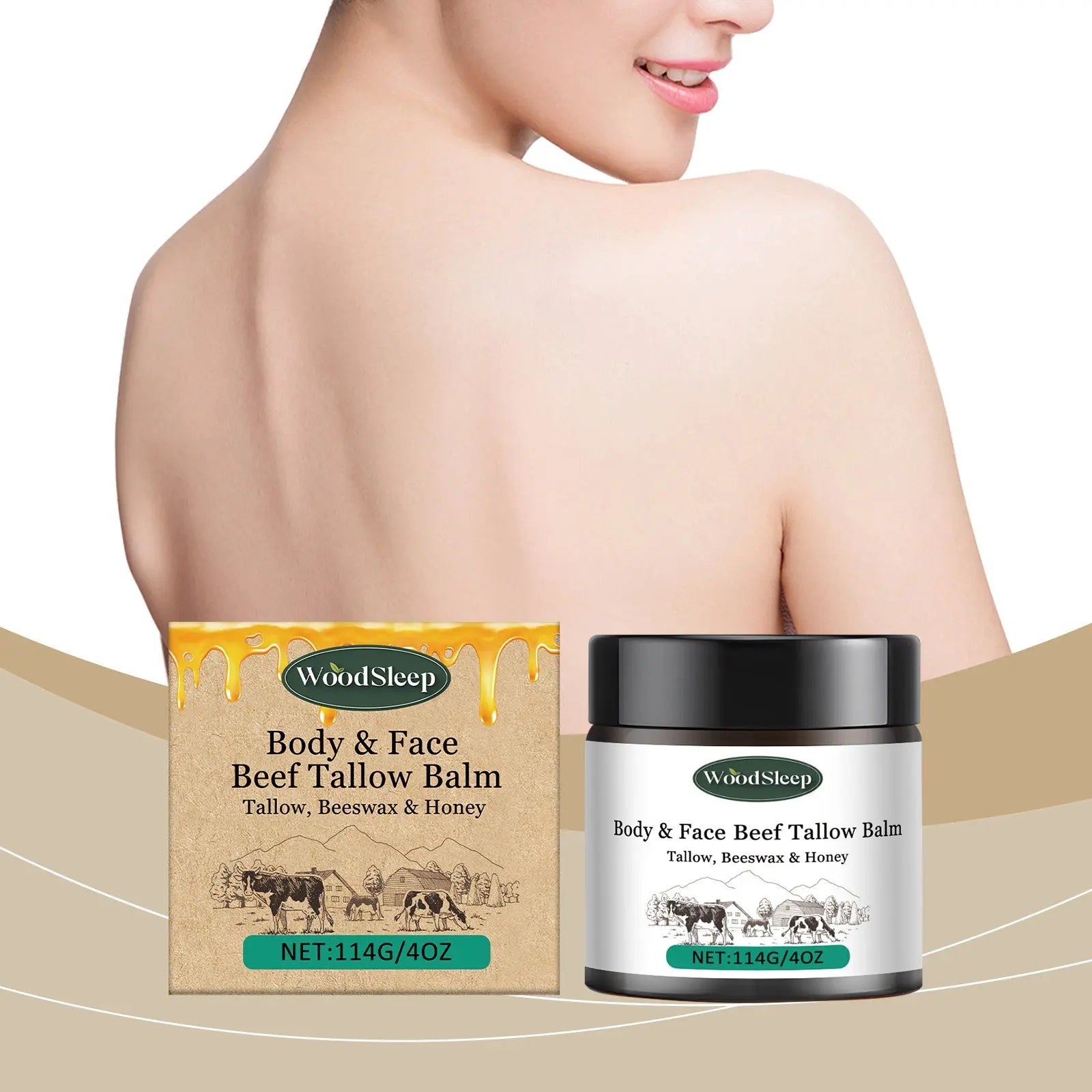 WoodSleep Butter Fed Moisturizer Moisturizes Tender Skin And Hydrates Body Lotion eprolo