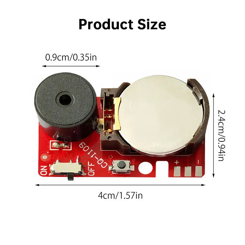 2X Cricket Noise Maker for Pranks, April Fool's Day Annoying Sound Gadget, Blue Buzz PCB Sound Device. eprolo