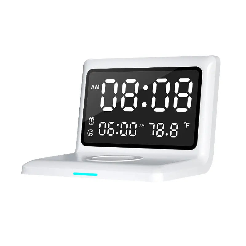 Alarm Clock Wireless Charger For Apple Wireless Fast Charging Multi-Function 3-In-1 Mobile Phone Wireless Charging eprolo