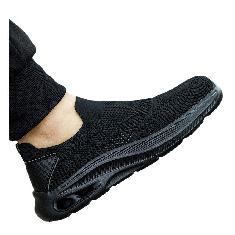 Mesh lightweight one foot labor protection summer mesh anti smashing and anti piercing safety protective shoes eprolo