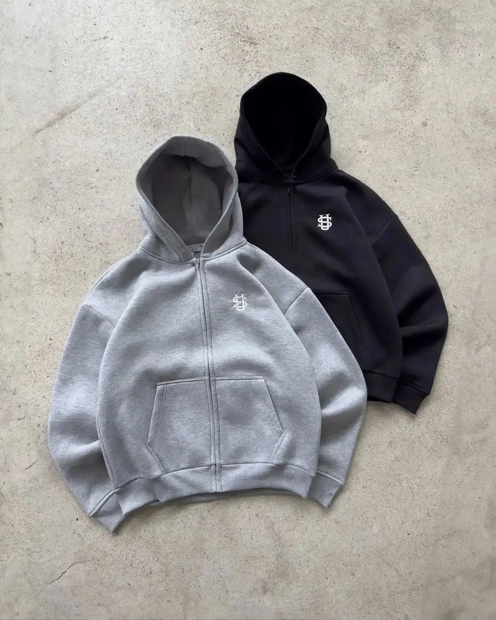 embroidered zip hoodie pants casual long pants high street hip-hop rap street style unisex sweatpants eprolo