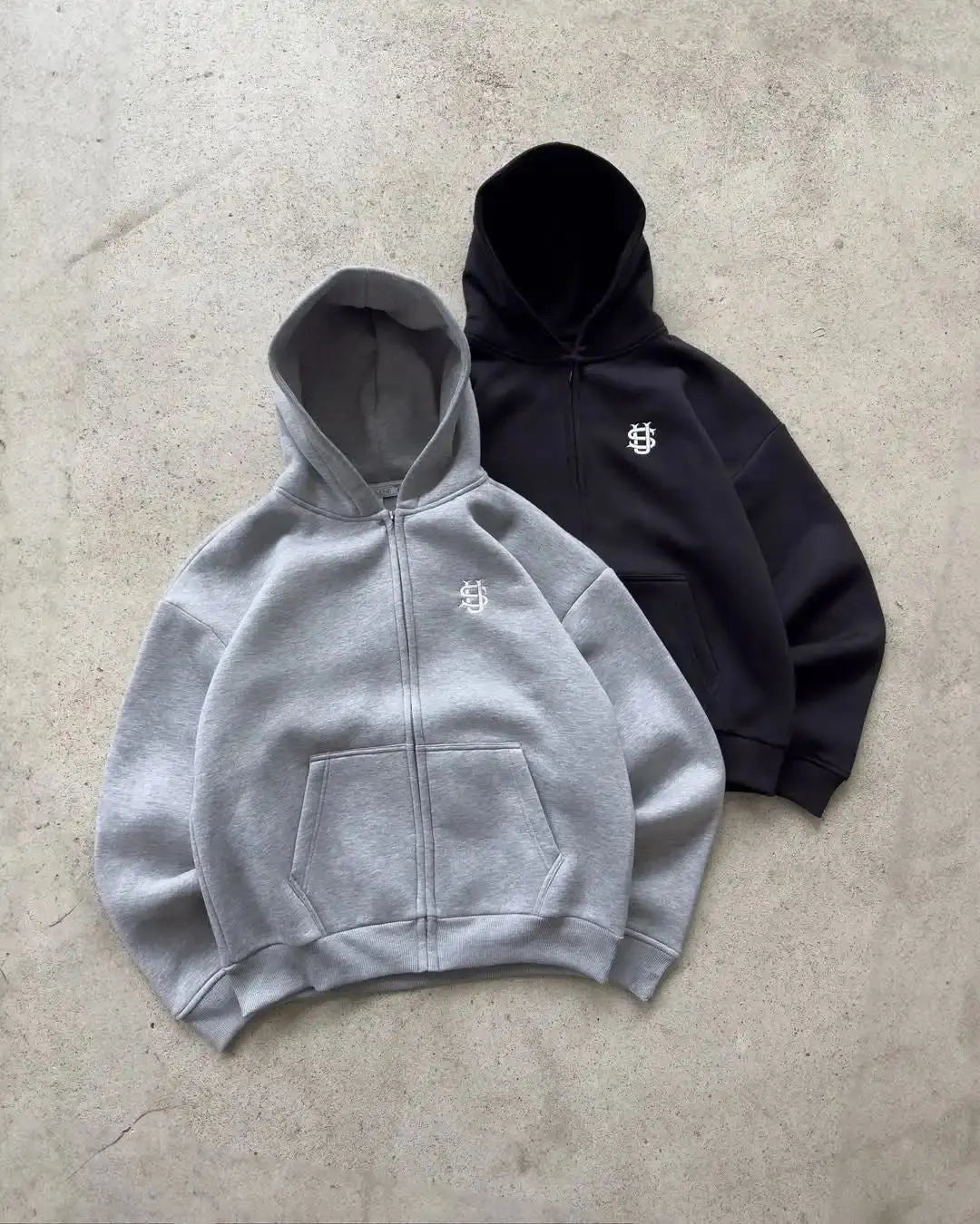 embroidered zip hoodie pants casual long pants high street hip-hop rap street style unisex sweatpants eprolo
