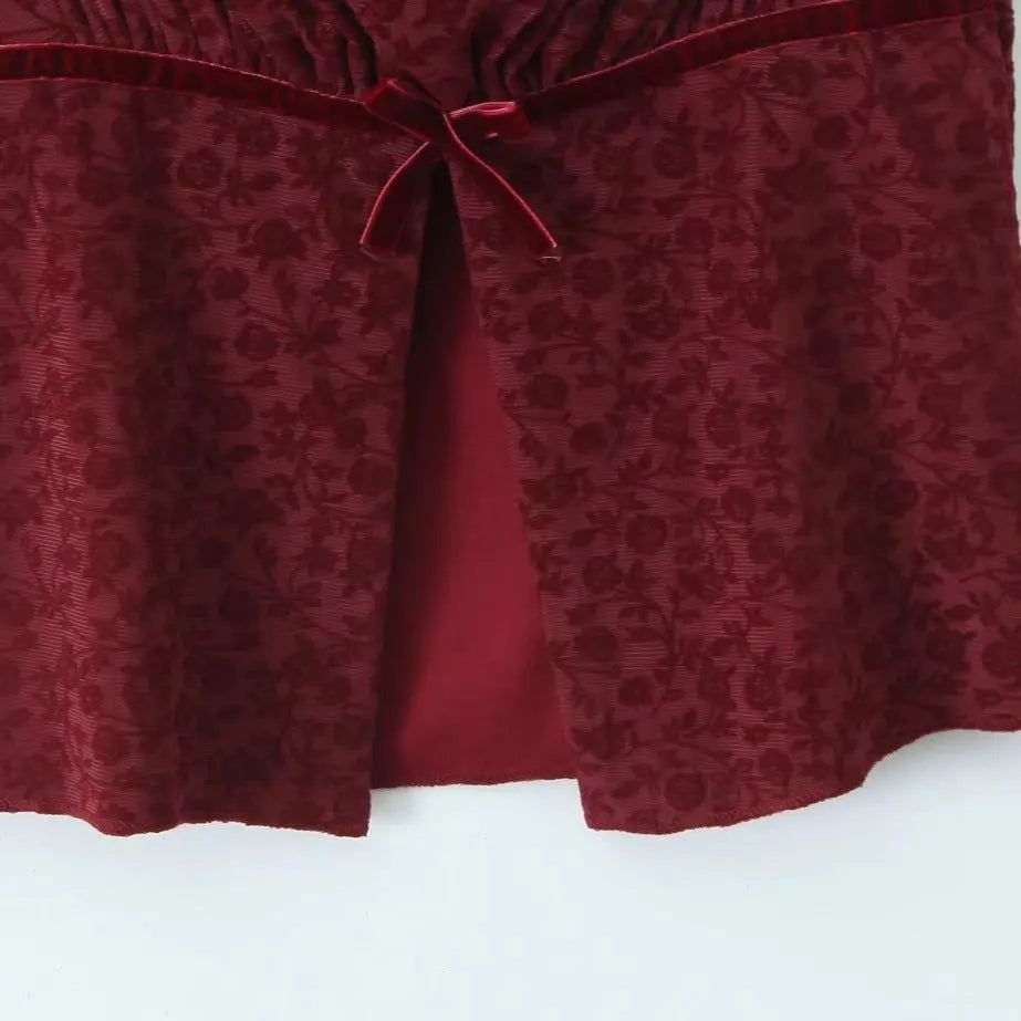 Style Women's Top with Bow Design and Slit Detail eprolo