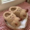 Creative Fun Peanut Indoor Home Warm Cotton Slippers for Women, Ins Plush Student Winter Comfortable Postpartum Shoes eprolo