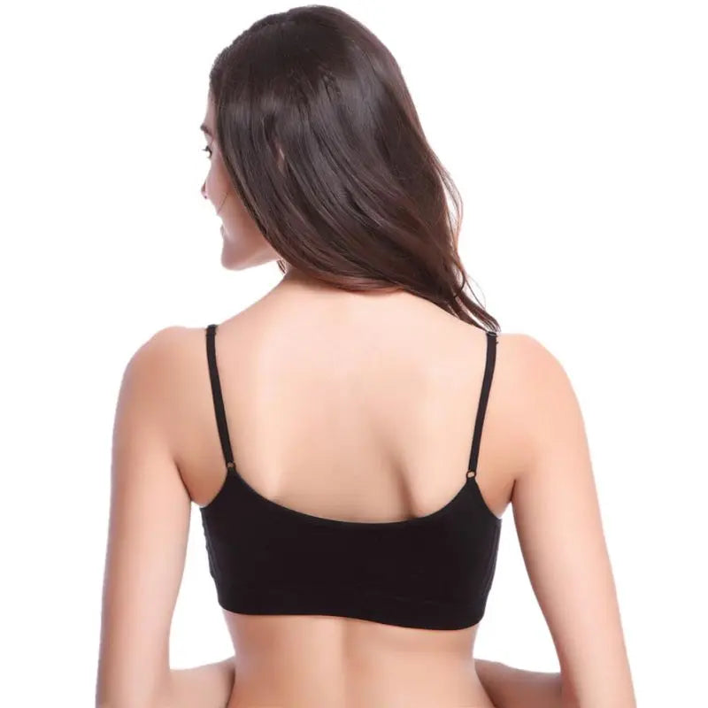 Women Training Sport Bra Gym Running Crop Tops Black Padded Criss Cross Back Yoga Bra Breathable Wirefree Fitness Sport Bra eprolo