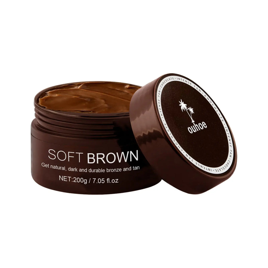 OUHOE Soft Brown, Summer Seaside Tanning Dark Tan Moisturizing Cream for Tanning Skin eprolo