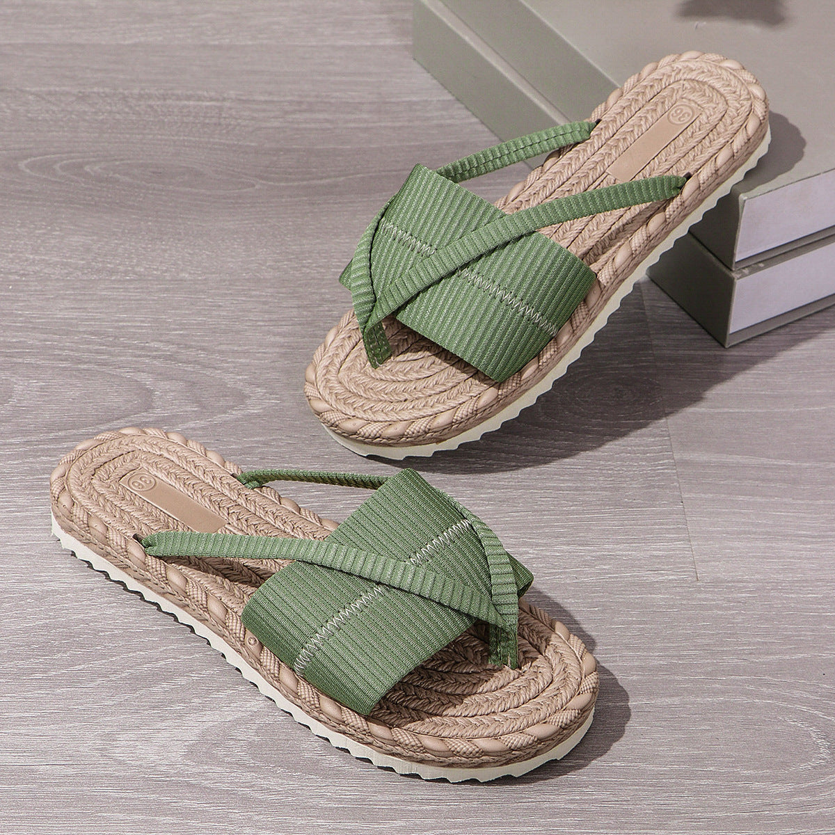 Women's  Beach Vacation Sandals Fashion Toe-Strap Flip-Flops Slipper eprolo