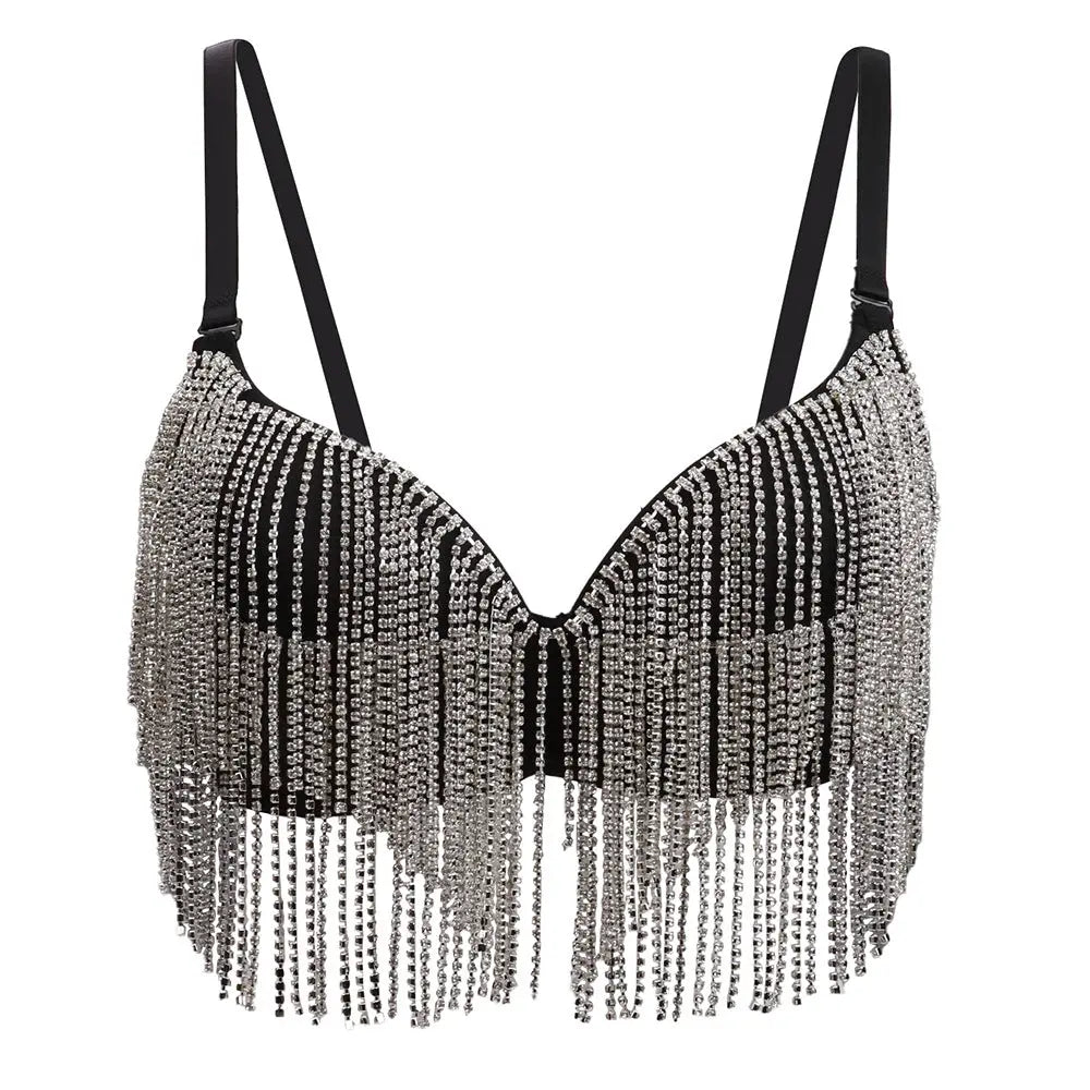 Fishbone Bra with Double Layered Chain Tassels for Women My Umbrella