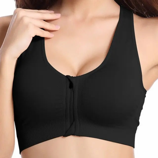 7 Colors Women Zipper Push Up Sports Bras,Padded Wirefree Shockproof Gym Fitness Athletic Running Yoga Vest Sports Tops-in Sports Bras eprolo