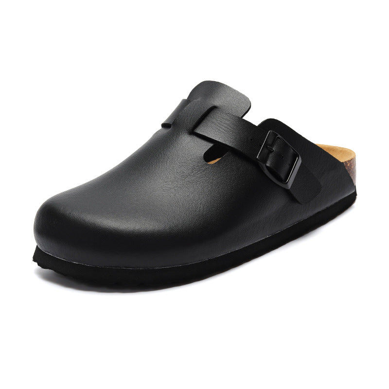 Baotou round headed flat bottomed slippers with shallow mouth eprolo