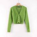 V-neck long sleeved cardigan sweater eprolo