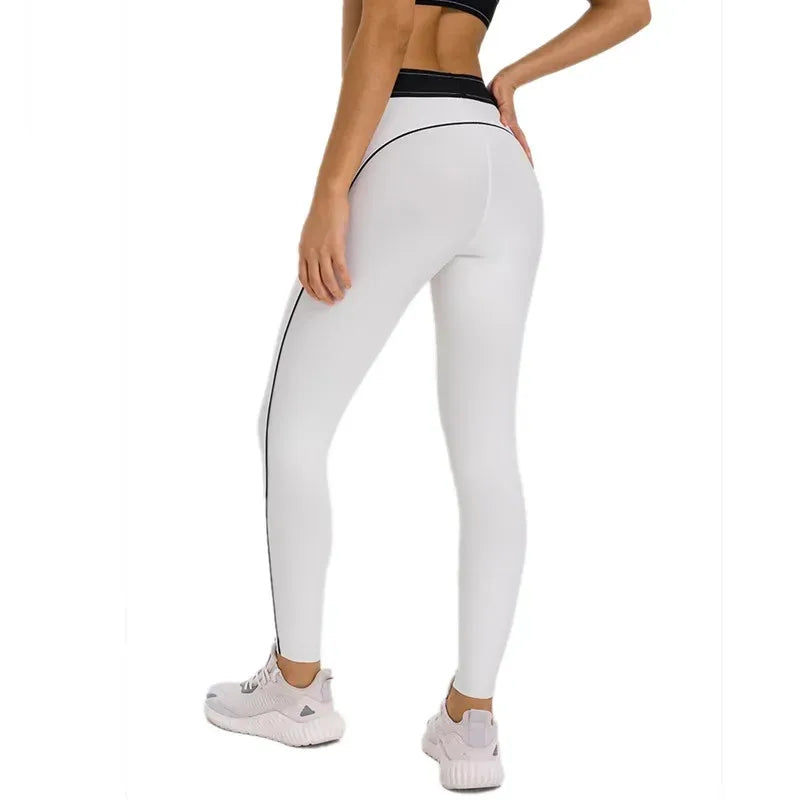 High waisted Hip lifting Sports Pants Women Elastic Fitness Leggings Gym Compression Leggings Quick drying eprolo