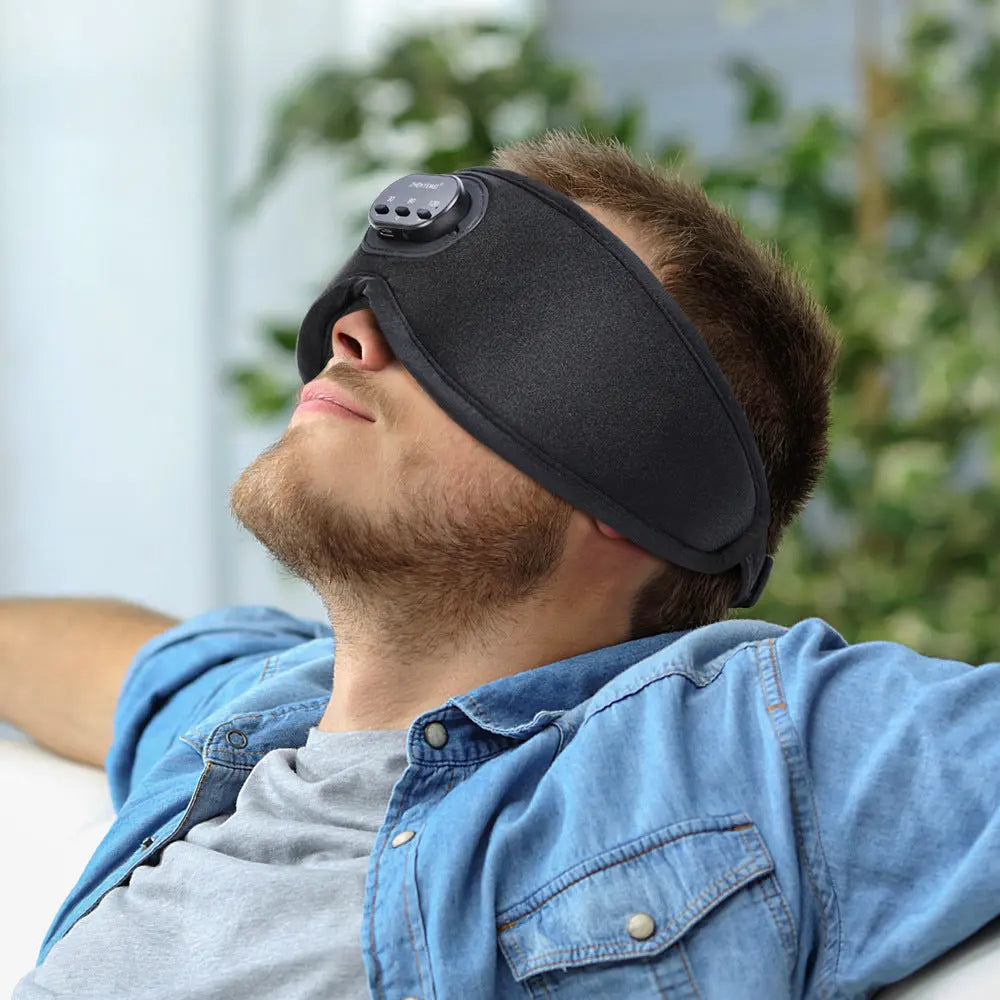 Bluetooth White Noise Milk Silk 3D Eye Socket Full Blackout Breathable Smart Music Sleep Mask eprolo