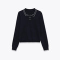 Color blocking stitching long sleeved knitted fabric eprolo