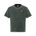 Striped contrasting round neck short sleeved t-shirt eprolo