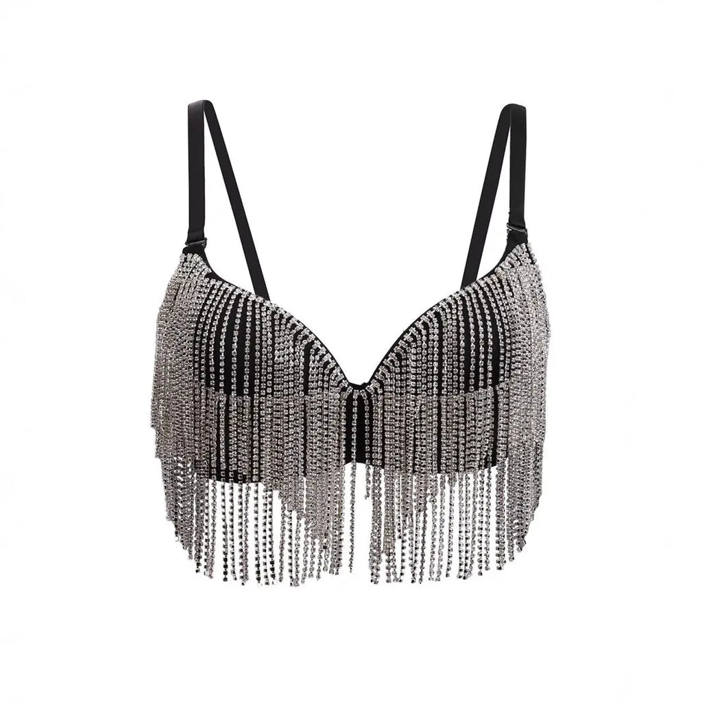 Fishbone Bra with Double Layered Chain Tassels for Women My Umbrella