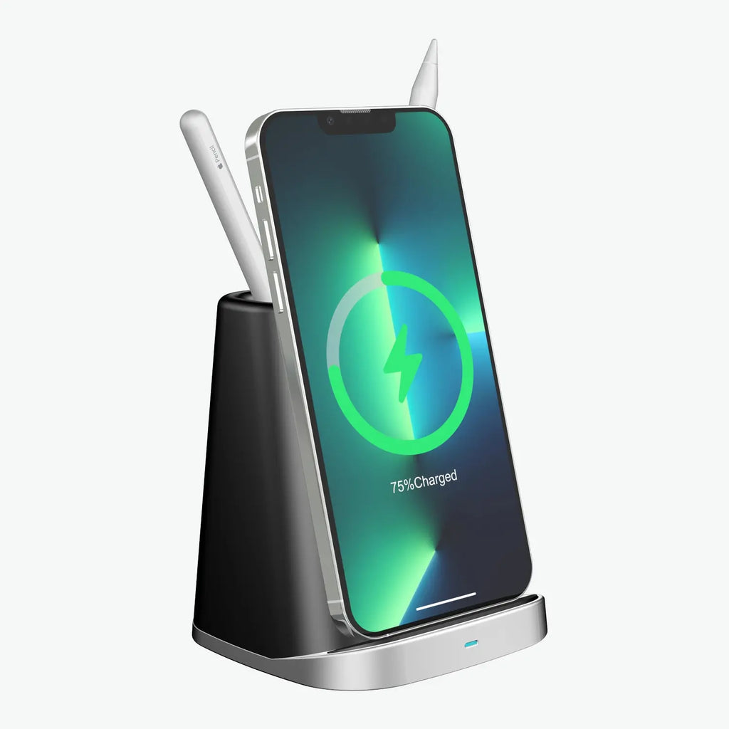Pen Holder Wireless Charger For Apple iPhone13/12Pro Mobile Phone Samsung S21/NOTE20 Wireless Charger eprolo