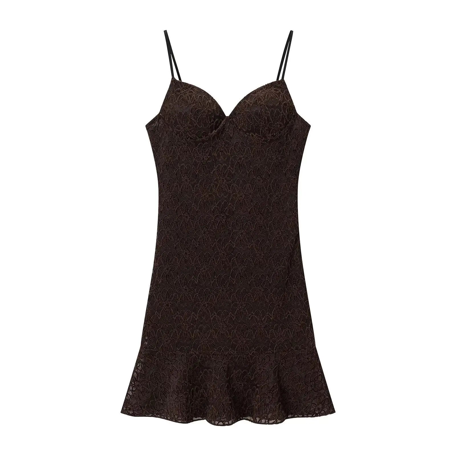 Chic Lace Strapless Short Dress for Women eprolo