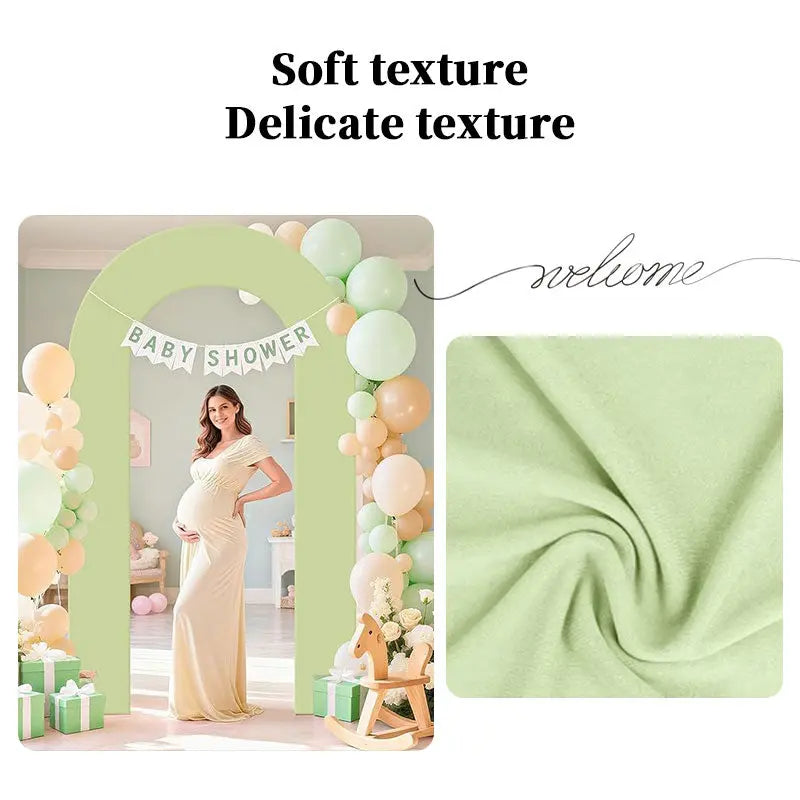 High Elasticity U-Shape Arch Backdrop Cover, Stretchable Open Frame Set for Birthday Baby Shower Wedding Decor eprolo