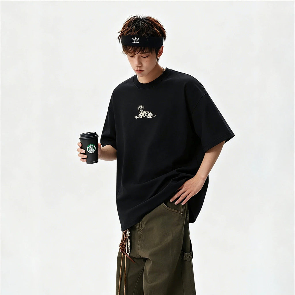 Men's Casual Sporty Short Sleeve High Street Round Neck Couple T-Shirt eprolo